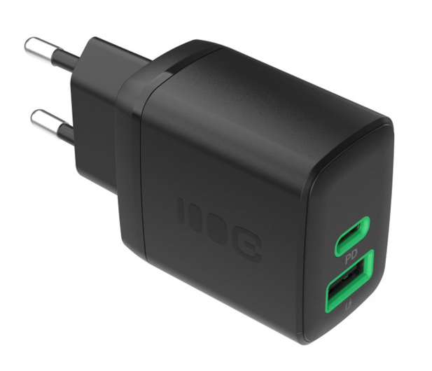 Green Cell PowerSource Duo30 30W USB-C USB-A Power Delivery czarny - 1528924 - zdjęcie